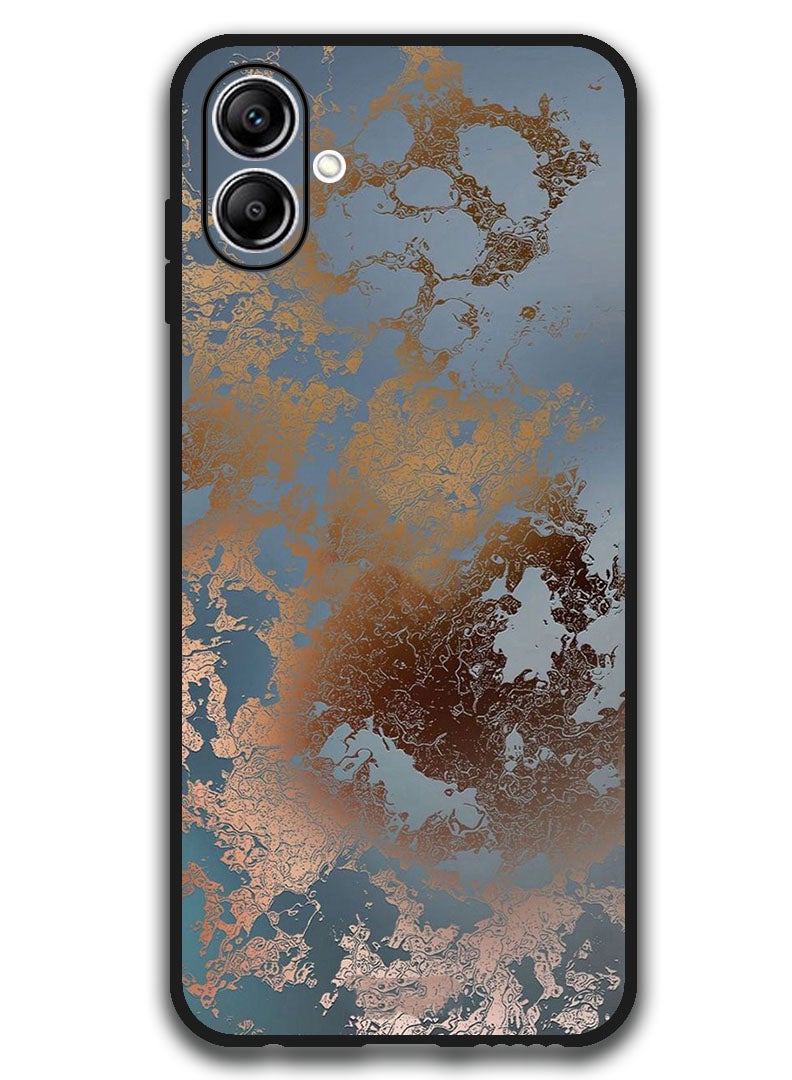 Theodor Case Compatible with Samsung Galaxy A07 6.7 Inch Protection Shockproof Bumper Cover Golden Grey Design - Image 1